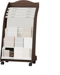 Brochure Display Rack,4 Layer Floor-Standing Magazine Rack,Literature Newspaper Catalog Display Holder With,Book Display Rack for Exhibitions, Shopping Malls, Hospitals, Offices,Family