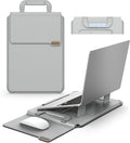 Nillkin 16 inch Laptop Sleeve with Handle (4-in-1), 2 Stand Modes, MacBook Sleeve with Adjustable Stand & Mouse Pad, Slim Laptop Case 16 inch for Samsung/Surface/HP/Chromebook/Dell 13-16'', Gray