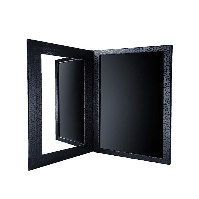 Allwon Magnetic Palette Empty Makeup Palette with Mirror for Eyeshadow Lipstick Blush Powder (Black)