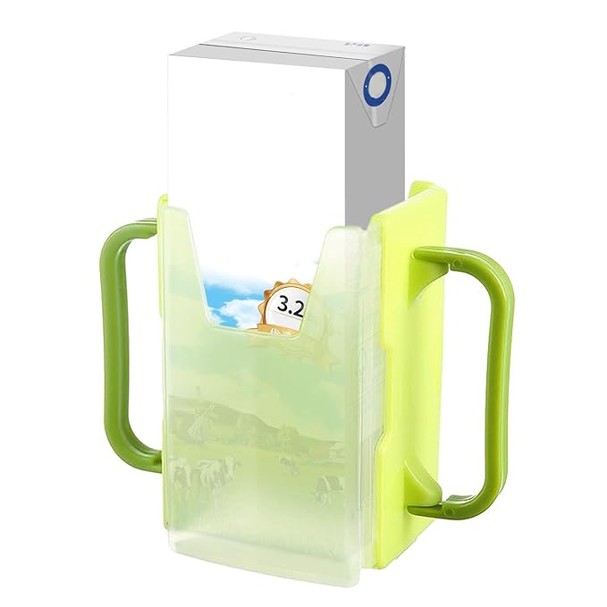 Children's Milk Box Holder - Milk Box Holder, Juice Box Holder, No Squeeze Cup Holder for Milk Box | Portable Juice Bag Length Adjustable, Spill Proof Milk Carton Holder for Home, Car, Traveling