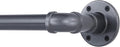 Industrial Curtain Rod Set with Brackets, 1 inch, Grey, 168-240" Outdoor Hanging Curtain Rod for Windows