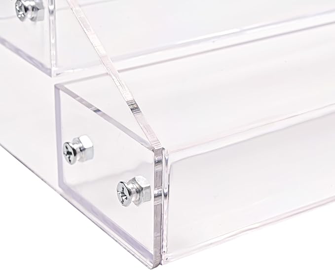 Kingtaily 7 Tiers Layers Organizer Rack Stand Holder Large Capacity Acrylic Clear for Nails Polish Essential Oil Lipstick and Sunglasses