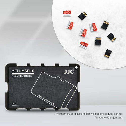 10 Slots Micro SD Card Holder Case Storage Organizer, Ultra Slim Credit Card Size Lightweight Portable TF MSD Memory Card Storage