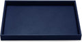 Oirlv Elegant Blue Jewelry Display Tray Stackable Jewelry Trays Jewelry Drawer Organizer Rings Earrings Necklace Storage