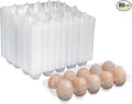80 Pack Bulk Egg Cartons, Clear Plastic Chicken Egg Holders, Egg Tray Carton Holder for Home & Kitchen, Farm & Market Use, An Eco-Friendly Egg Storage Solution, 10 Grids(Medium Size)