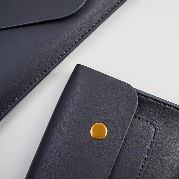 Laptop Sleeve Compatible with New 15.3 inch MacBook Air 2023 2024, Surface Laptop 15, Surface Book 13.5, Surface Laptop Studio with Small Pouch, Mouse Pad and Cord Holder Color Dark Grey