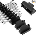 Makerfire 40PCS Magnetic Wrench Organizer for Tool Box Drawer Organization and Storage, Modular Wrench Holder/Rack Set with Metric & SAE Labels (Black)