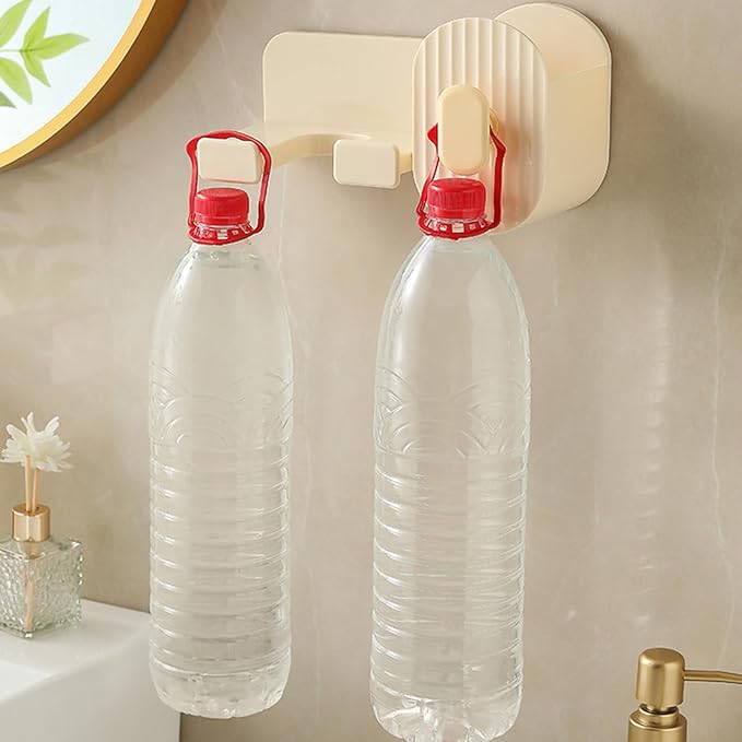 Wall Hair Dryer - Adhesive Storage Rack - Hair Tool Organizer | for Brush Bottle Curling Iron Comb Barrettes Cosmetics Straightener Home Bedroom Laundry Room