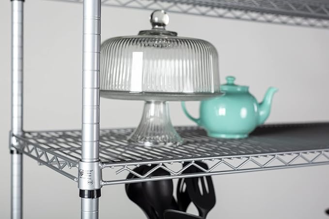 Omega 14" Deep x 72" Wide x 86" High 3 Tier Gray Starter Shelving Unit