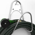 JBscoop Garden Hose Holder Stainless Steel Small Wall Mount Garden Hose Hook, Ideal for Water, Air, Hydraulic Hose, Ropes, Extension Cords Heavy Duty & Rust Proof (1)
