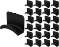Headphone Wall Hangers Adhesive Gaming Headset Holder Hooks for Wall Mount Strong Universal Stand Hooks for Most Headphone Controller, Hat, Baseball Caps, Door, Closet(Black,30 Pcs)
