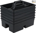 6 Packs Commercial Cleaning Caddy with Handle, Plastic Tool Caddy Supplies Organizer