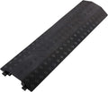 Medium 3 Pack - Floor Cord Cover Cord Protector Drop Over Drop Trak Cable Ramp for Office Warehouse - Black