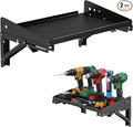 MUTUACTOR 2Pack Garage Wall Shelving,Wall-mounted Sturdy Metal Shelving for Milwaukee Packout,Heavy Duty Folding Storage Shelf Rack for Garage,Kitchen,Laundry, Holds Up to 100lbs