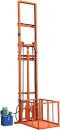 1Ton/2200Lbs Load Capacity Electric Lift Platform Table,13FT Lifting Height Hydraulic Lifting Rail Hoist,Wall Mounted Factory Warehouse Home Space Dedicated Freight Elevator