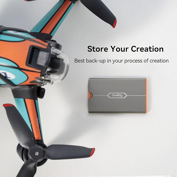 SMALLRIG Memory Card Storage Case - 8 Slot Holder for SD, CFexpress Type-A & TF Cards - Photography Enthusiasts - 4107