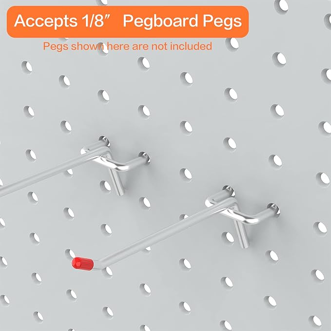 Ultrawall 2 Pcs Metal Pegboard Wall Panels, Peg Boards for Garage Tool Storage