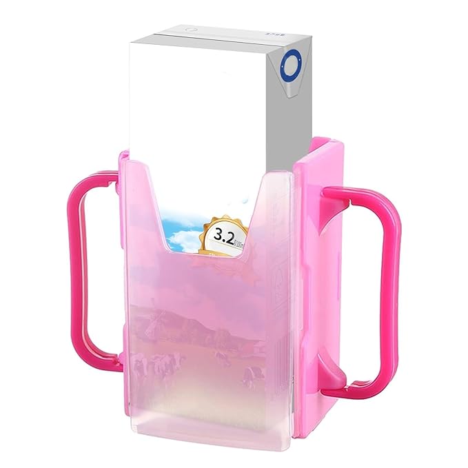 Generic Children's Milk Box Holder - No Spill, Extendable, Portable Juice Box Holder for Home, Car, Traveling