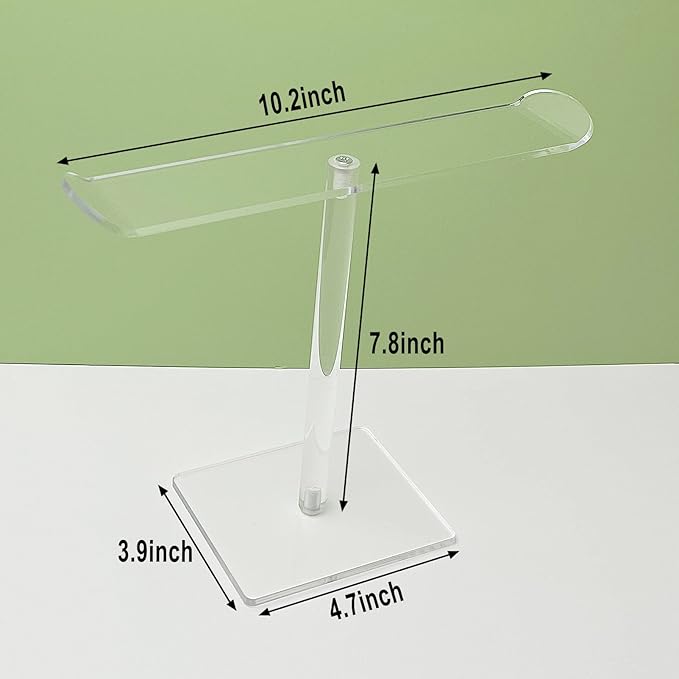 Bigfety Acrylic Headband Holder, 2 Pack Clear Headband Organizer Stand, Hair Accessories Storage
