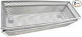 HAHIYO Stackable Mesh Tray Cup 9 x 3 x 2 inches Sturdy Container for Desk Drawer Organizer Collection for Home Office School kitchen Soft Foam Feet No Sharp Edges 2 Pack Silver