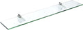 Spancraft Glass F-4.75x36-Chrome Falcon Glass Shelf, Chrome, 4.75" x 36"