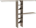 ClosetMaid 1951140 SuiteSymphony 16-Inch Closet Organizer with Shelves, Natural Gray