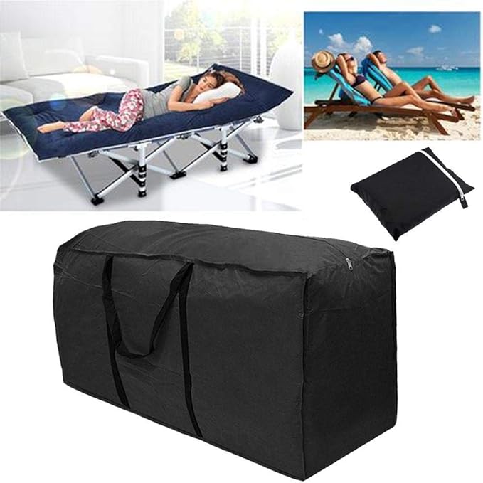 Patio Cushion Storage Bag Outdoor Cushion Storage with Zipper and Handles Size 68" L x 30" W x 20" H Heavy Duty for Cushion,Bedding, Blanket, Comforters, Pillow Storage (1Pack)
