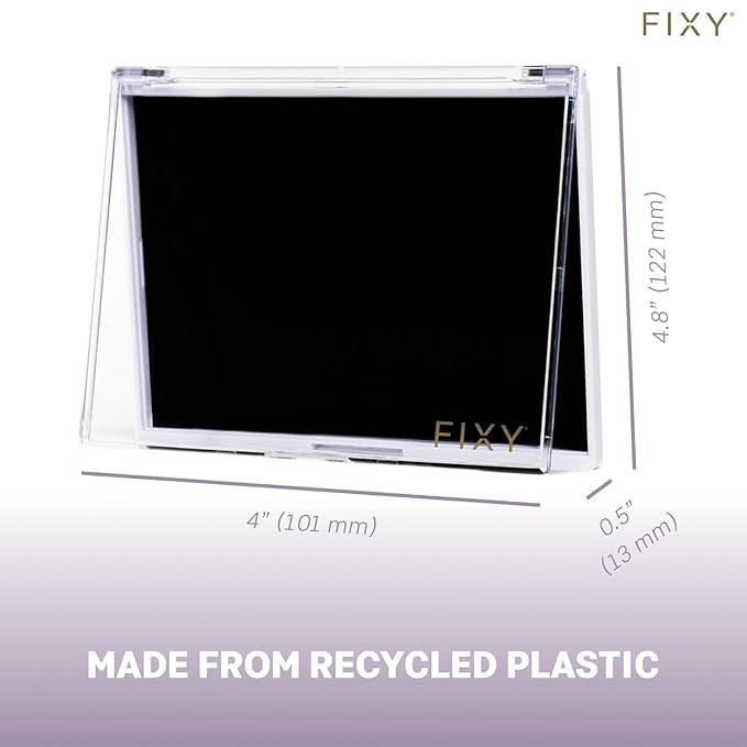 FIXY Empty Magnetic Makeup Palette Set of 3 (4.8"x4.0") and 20 Magnetic Metal Round Pans of 27mm | Travel Friendly Empty Palette | Depotting, Organizing Eyeshadow, Blush, Foundation and Face Powder