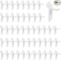1" Slatwall Hooks, 60 Pack Garage Slat Wall Hanging Display Hooks for Retail Home Efficient Storage, White