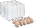 98 Pack Bulk Egg Cartons, Clear Plastic Chicken Egg Holders, Egg Tray Carton Holder for Home & Kitchen, Farm & Market Use, An Eco-Friendly Egg Storage Solution, 10 Grids(Medium Size)