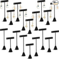 Marsui 18 Pcs Earring Display Set Earring T Bar Display Earring Holders with 3 Heights Earrings Display Stand for Jewelry(Black)