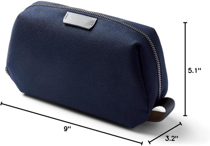Bellroy Toiletry Kit (Unisex Toiletry Bag, Zipper Closure, Water-Resistant Lining, Toothbrush Sleeve with Magnetic Closure, Internal Mesh Pocket Organization) -Bronze
