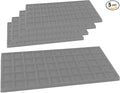 Novel Box 5 Pack 50-Slot Gray Liner Jewelry Storage Tray Inserts 14.75x8.25x1 Inches - Jewelry Organizer Pad for Drawers & Store Displays - Jewelry Display Pads for Rings Earrings & Pendants