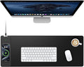 TopMade Wireless Charging Mouse Pad, Gaming Mousepad with Ultra-Smooth Surface, Non-Slip Base, Waterproof Computer Desk Pad, 31.5"x11.81" XL Large Desk Mat for MacBook, PC, Laptop