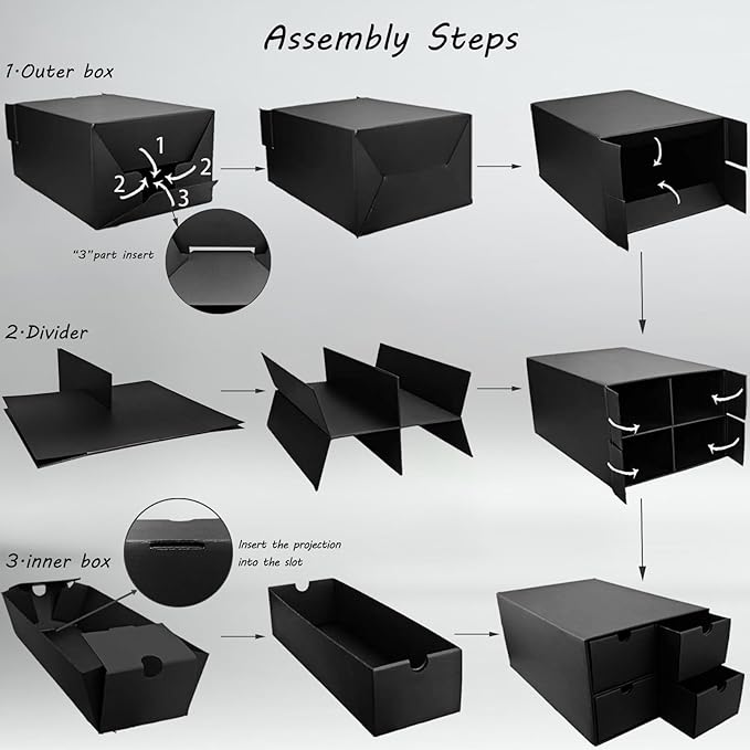 6 Sets Trading Card Storage Boxes, Includes 24-750 CT Boxes & 96 Dividers, 18000+ Trading Cards Organizer for Collectible Card Games, Sports Cards, TCG, with Labels & Pen