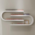 Wall Mounted Nail Polish Bottle Display Rack, U-Shaped Essential Oil Perfume Storage Shelf, Hanging Salon Beauty Nail Shop Organizer Perfume Holder