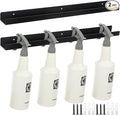 2 Pcs Spray Bottle Holder Wall Mounted Spray Bottle Storage Rack with Hardware Hanger Organizer,Holds up to 12 Sprayers (16 Oz) for Mobile Garage Home Organizer