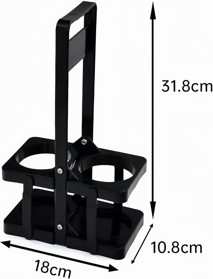 Foldable Beer Carrier 2/4/6 Pack, Heavy-Duty Plastic Drink Caddy, Portable Beverage Tote with Handle,cup carriers (purple, 6 cups)