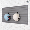 Slat Wall Paneling Garage Wall Organizer Slatwall Panels 4'x 2' Garage Slat Wall Storage Systems, Grey Slat Board PVC Wall Panels Slatwall Displays Garage Tool Organizer Wall Mount Ladder Bike Rack