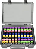 Flash Drive Case USB Memory Stick SD Card Storage Organizer- Holds 104pcs Thumb Drives Electronic Accessories Holder for Sandisk for Samsung for Inland for PNY for Netac (Gray)
