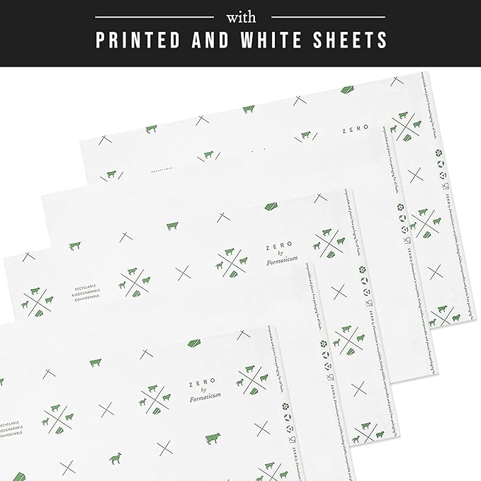 Formaticum 30-Pack Zero Cheese Storage Paper, Compostable, Biodegradable, and Plastic-Free Paper to Keep Cheese and Charcuterie Fresh, Kitchen Organization 9 x 13 Inches