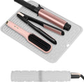 Oversize Silicone Heat Resistant Mat for Curling Irons, Flat Irons, Hair Straighteners and Hot Hair Styling Tools, Portable Hot Tools Sleeve Pad for Travel Vanity Salon(14.2" x 11.0")