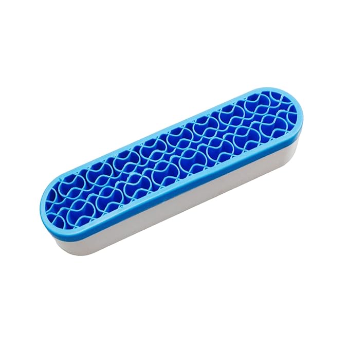 TANG SONG 1 PC Silicone Make up Brush Holder Cosmetic Storage Box Desktop Organizers (Blue)