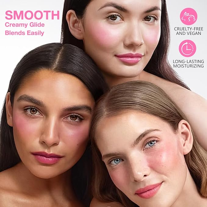 Kaely Contour Blush Multiuse Stick Makeup, Cream Bronzer Contouring Sticks Palette Face Make Up Kit, Ultra-Creamy Radiant Finish Formula, Vegan & Cruelty-free, 01 Sunshine Rose