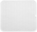 Silicone Dish Drying Mat for Multiple Usage,Easy clean,Eco-friendly,Heat-resistant Silicone Mat for Kitchen Counter or Sink,Refrigerator or Drawer Liner White 2XL 24 inches x 18 inches
