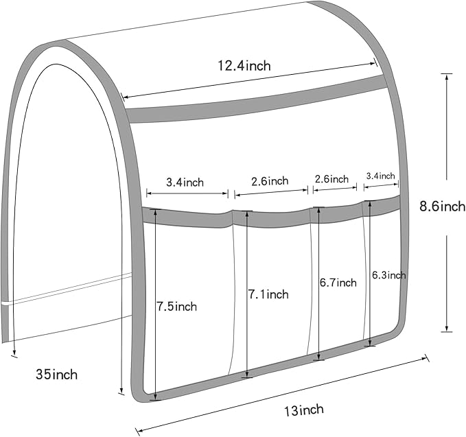 Non-slip Couch Organizer Armchair Caddy, Artificial Leather TV Remote Control Holder Bedside Caddy with 5 Pockets for Key Glasses Phone Magazine Holders.