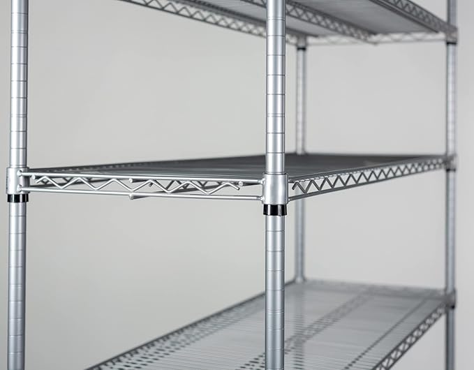 Omega 24" Deep x 48" Wide x 86" High 3 Tier Gray Starter Shelving Unit