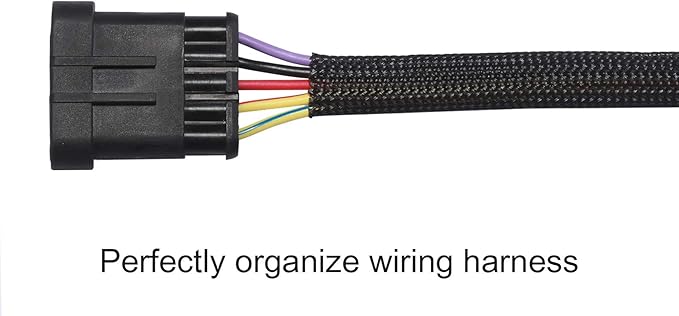 25ft - 1.25 inch PET Expandable Braided Sleeving – Black – Alex Tech Braided Cable Sleeve