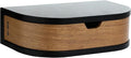 10.4Inch Floating Nightstand, Wall Mounted Bedside Shelf, Handmade Bedroom Furniture,Floating Bedside Table, Floating Nightstand with Drawer (Black, Single Drawer)