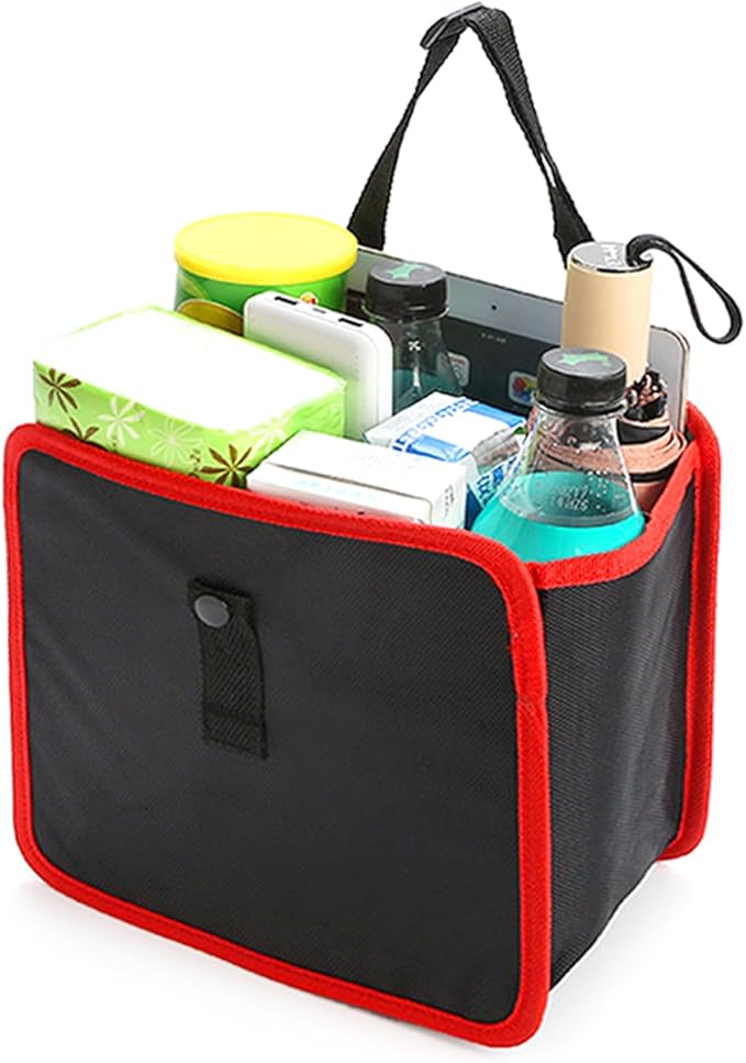 Innovative Gaps Storage Solution Hanging Garbage Holder Garbage Net Bag for A Vehicle Interior, Gray